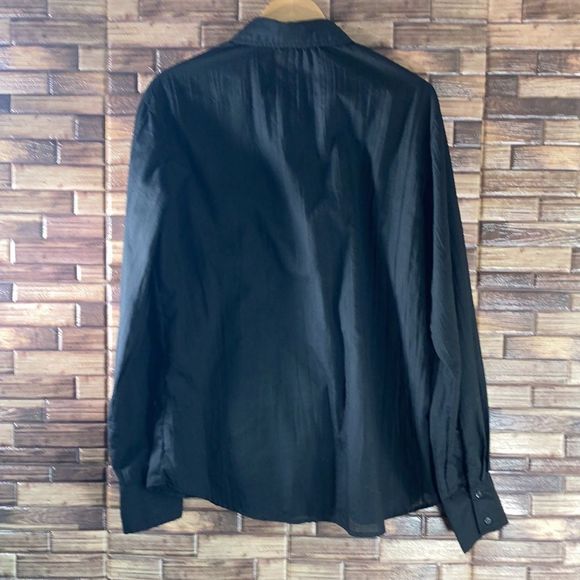 Mens XL Pop Icon Black & Tan Western Button Down Shirt - Picture 3 of 9